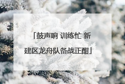 鼓声响 训练忙 新建区龙舟队备战正酣